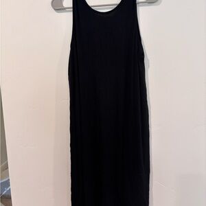 Casual Black Midi Dress